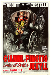 Abbott and Costello Meet Dr. Jekyll and Mr. Hyde 1953 - Italy - v1 - Classic Movie Poster