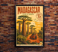 Madagascar - Tourism - v1 - Vintage Travel Poster