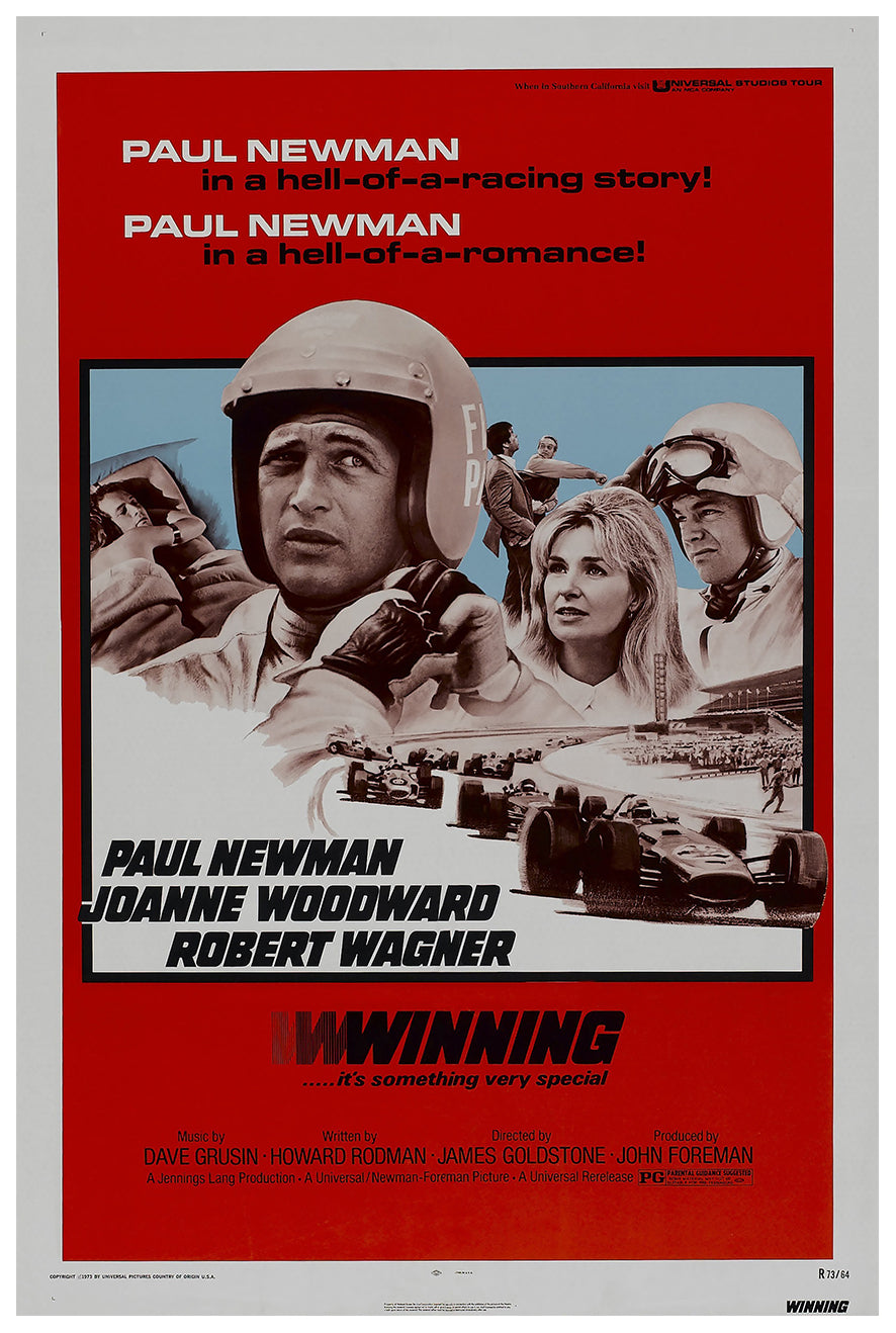 Winning 1969 - Paul Newman - US - Classic Movie Poster