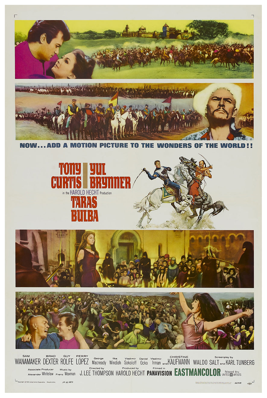 Taras Bulba 1962 - US - v2 - Classsic Movie Poster