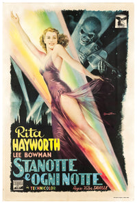 Tonight and Every Night 1945 - Rita Hayworth - Italy - Classic Movie Poster