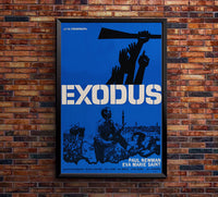 Exodus 1960 - Paul Newman - Denmark - Classic Movie Poster