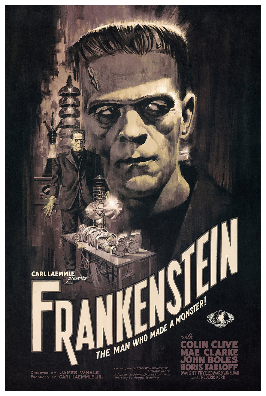 Frankenstein 1931 - US - v23 - Classic Movie Poster