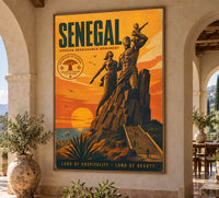 Senegal - Tourism - v1 - Vintage Travel Poster