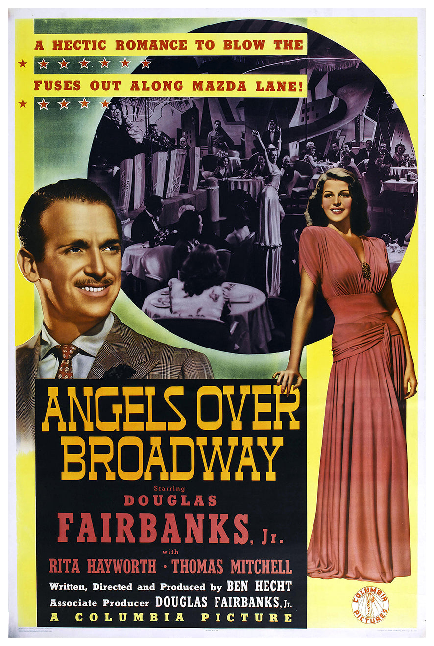 Angels Over Broadway 1940 - Rita Hayworth - US - Classic Movie Poster