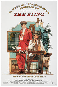 The Sting 1973 - Paul Newman - US (3) - Classic Movie Poster