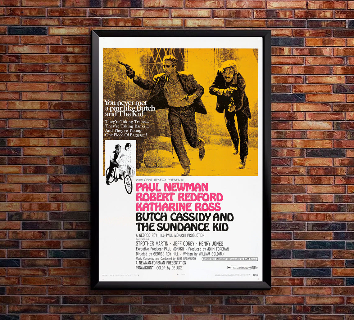 Butch Cassidy and the Sundance Kid 1969 - Paul Newman - US (3) - Classic Movie Poster