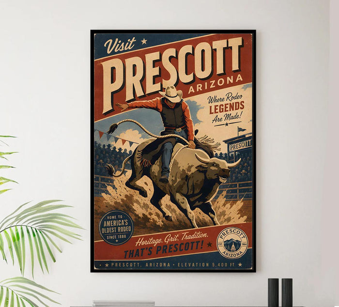 Arizona - Prescott - Vintage Tourism Travel Poster