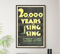 20,000 Years in Sing Sing 1932 - US - v2 - Classic Movie Poster