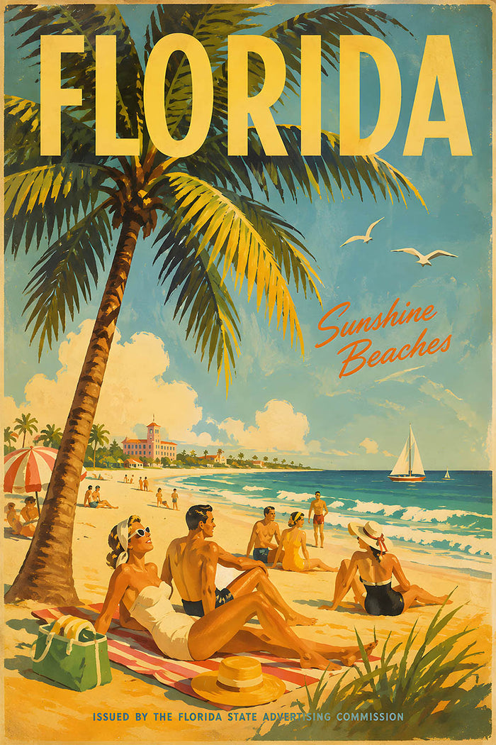 Floroda - Eastern Air Lines - Tourism - v1 - Vintage Travel Poster