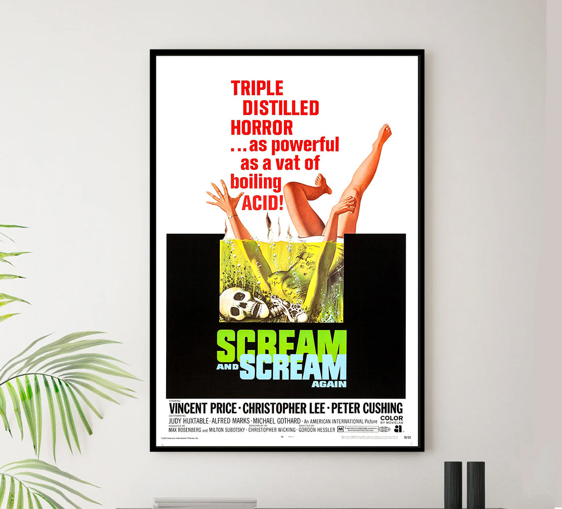 Scream and Scream Again 1970 - US - v1 - Classic Movie Poster