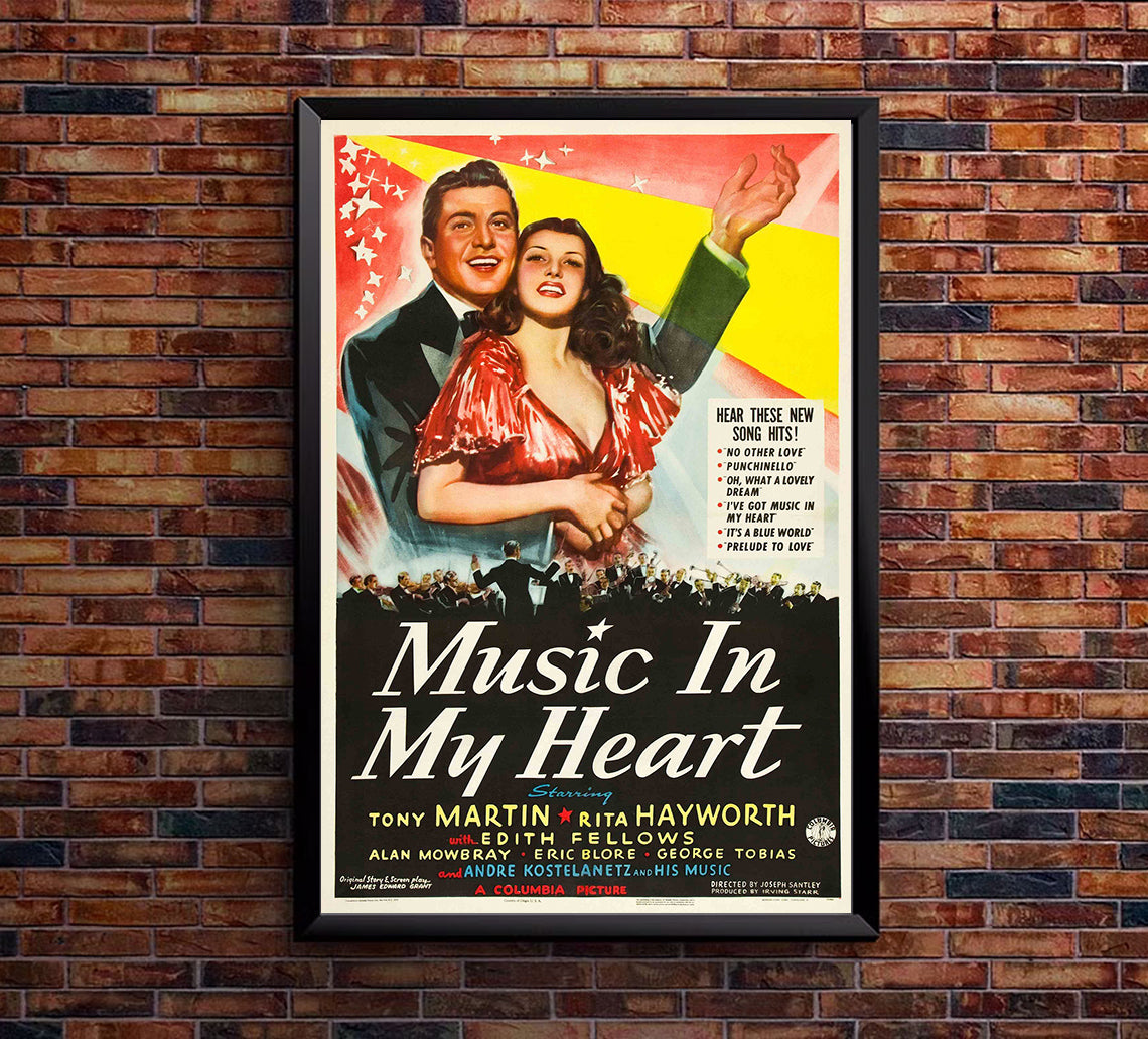 Music in My Heart 1940 - Rita Hayworth - US - Classic Movie Poster