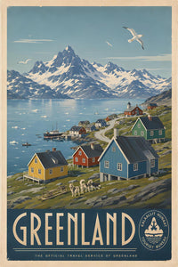Denmark - Greenland - Vintage Tourism Travel Poster