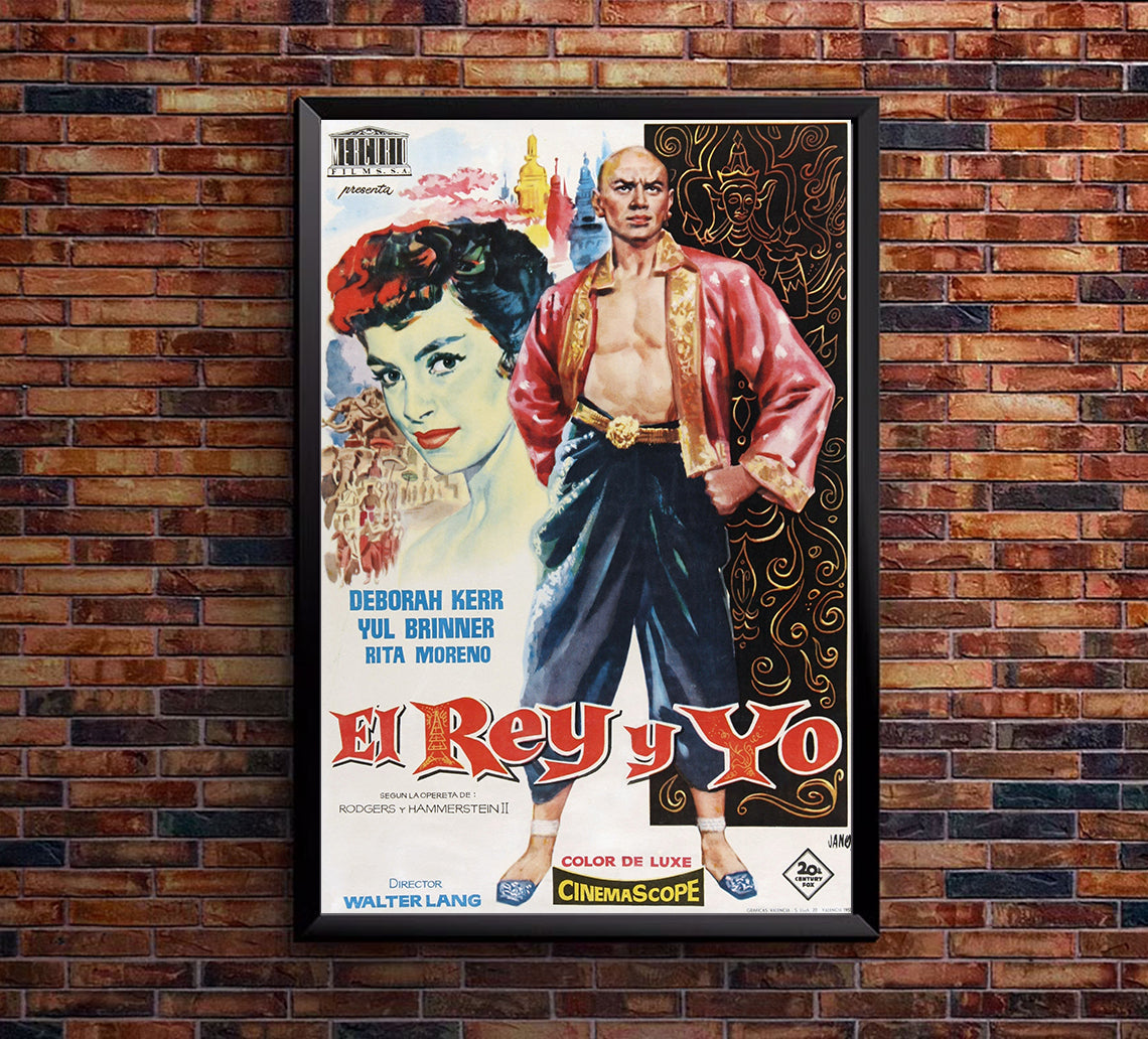 The King and I 1956 - Spain - v1 - Classsic Movie Poster