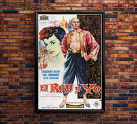 The King and I 1956 - Spain - v1 - Classsic Movie Poster