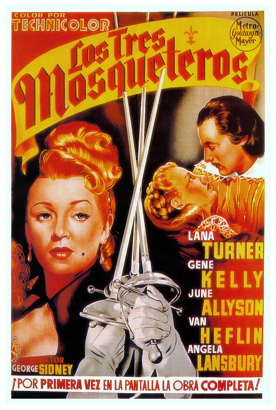 The Three Musketeers 1948 - Spain - v3 - Classic Movie Poster