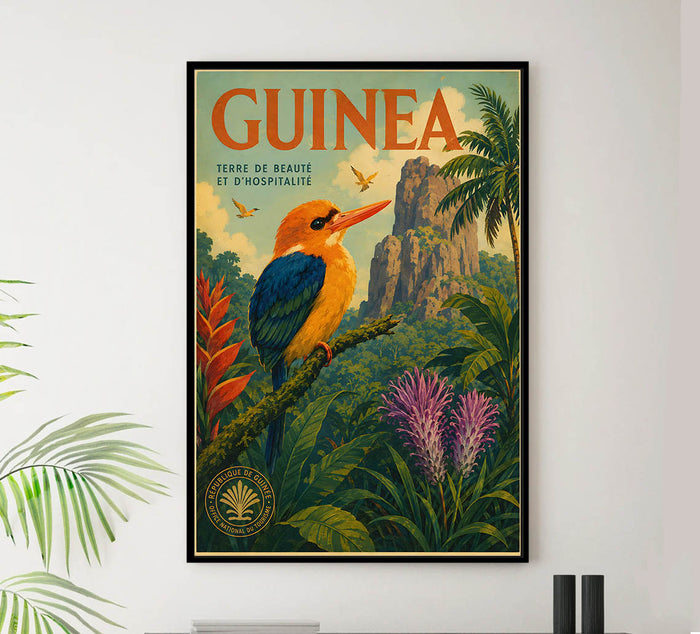 Guinea - Tourism - v1 - Vintage Travel Poster