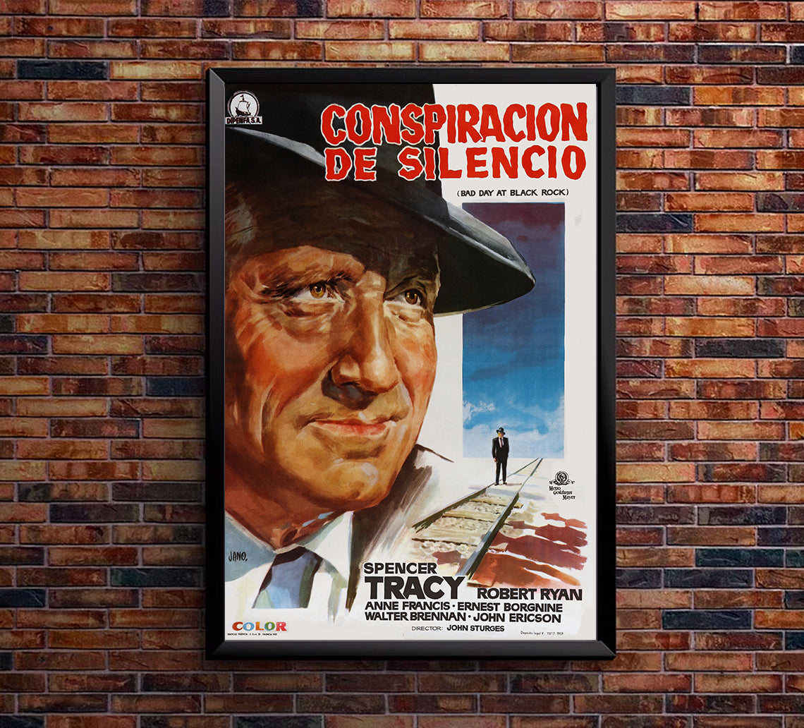 Bad Day at Black Rock 1955 - Spain - v1 - Classic Movie Poster