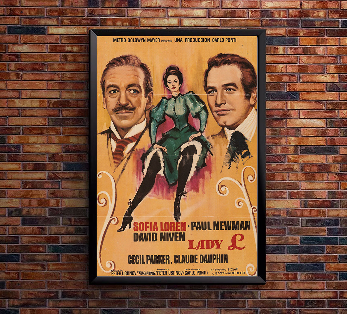 Lady L 1965 - Paul Newman - Spain - Classic Movie Poster