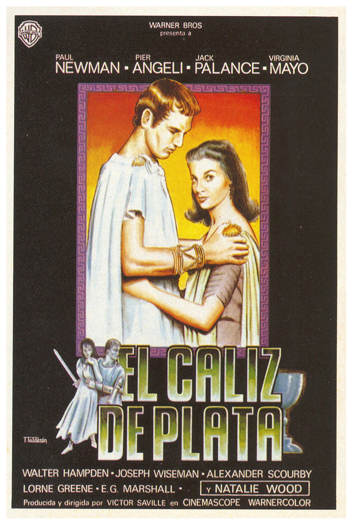 The Silver Chalice 1954 - Paul Newman - Spain - Classic Movie Poster
