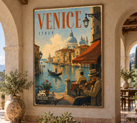 Italy - Venice 3 - Vintage Tourism Travel Poster