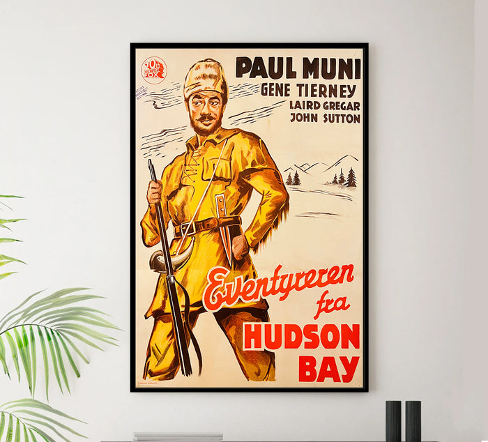 Hudson's Bay 1940 - Denmark - v1 - Classic Movie Poster