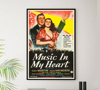 Music in My Heart 1940 - Rita Hayworth - US - Classic Movie Poster