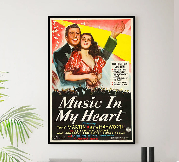 Music in My Heart 1940 - Rita Hayworth - US - Classic Movie Poster