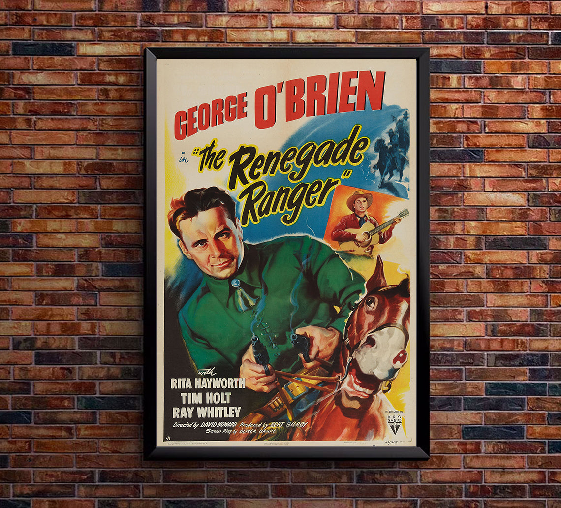 The Renegade Ranger 1938 - Rita Hayworth - US - Classic Movie Poster