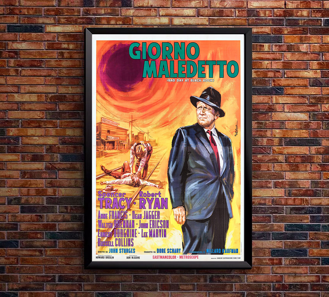 Bad Day at Black Rock 1955 - Italy - v1 - Classic Movie Poster