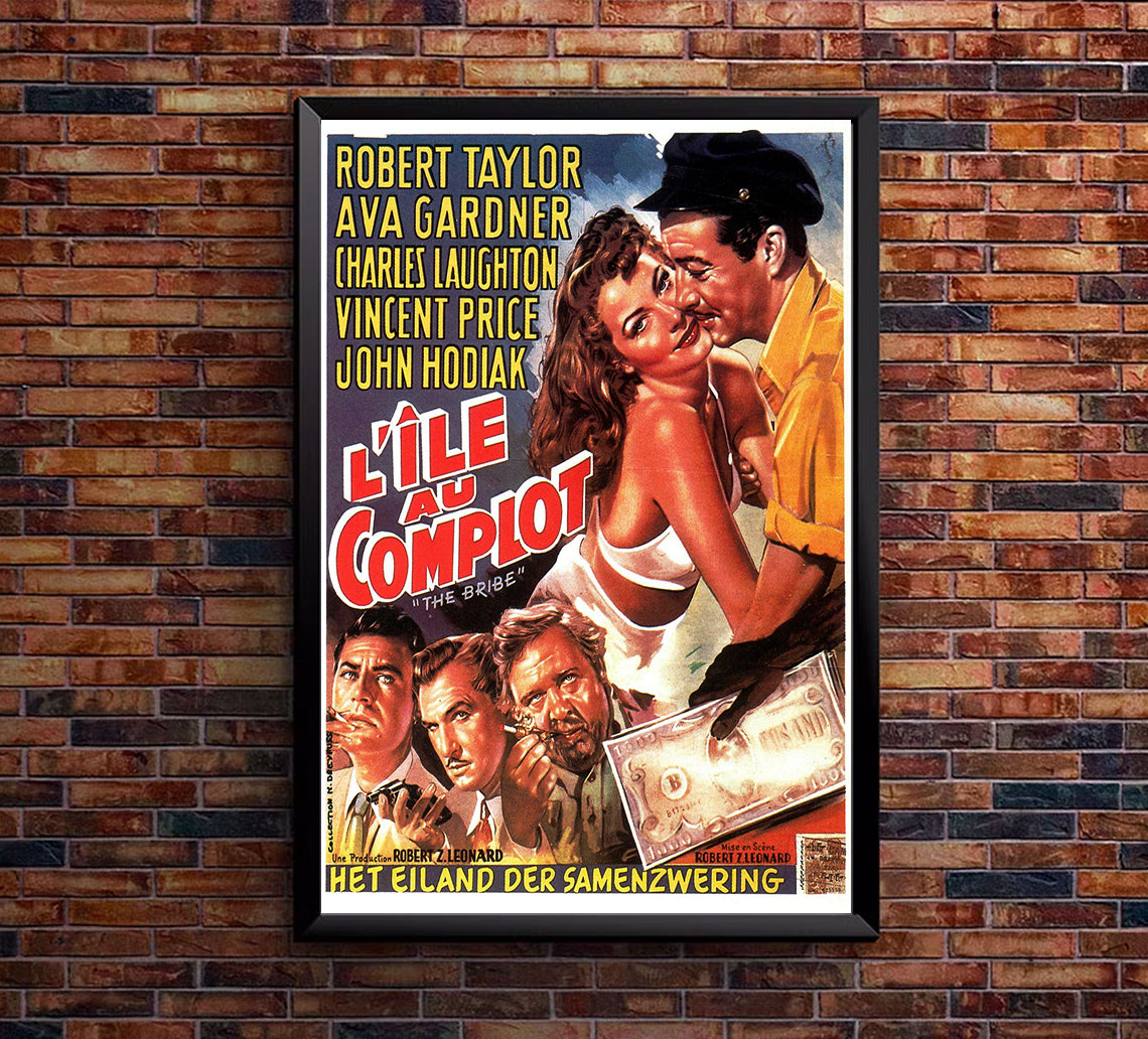 The Bribe 1949 - Belgium - v1 - Classic Movie Poster