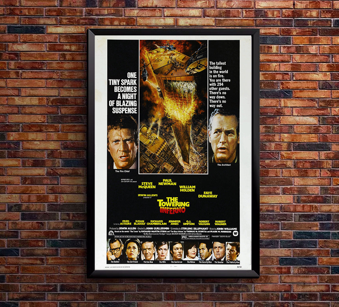 The Towering Inferno 1974 - Paul Newman - US (2) - Classic Movie Poster