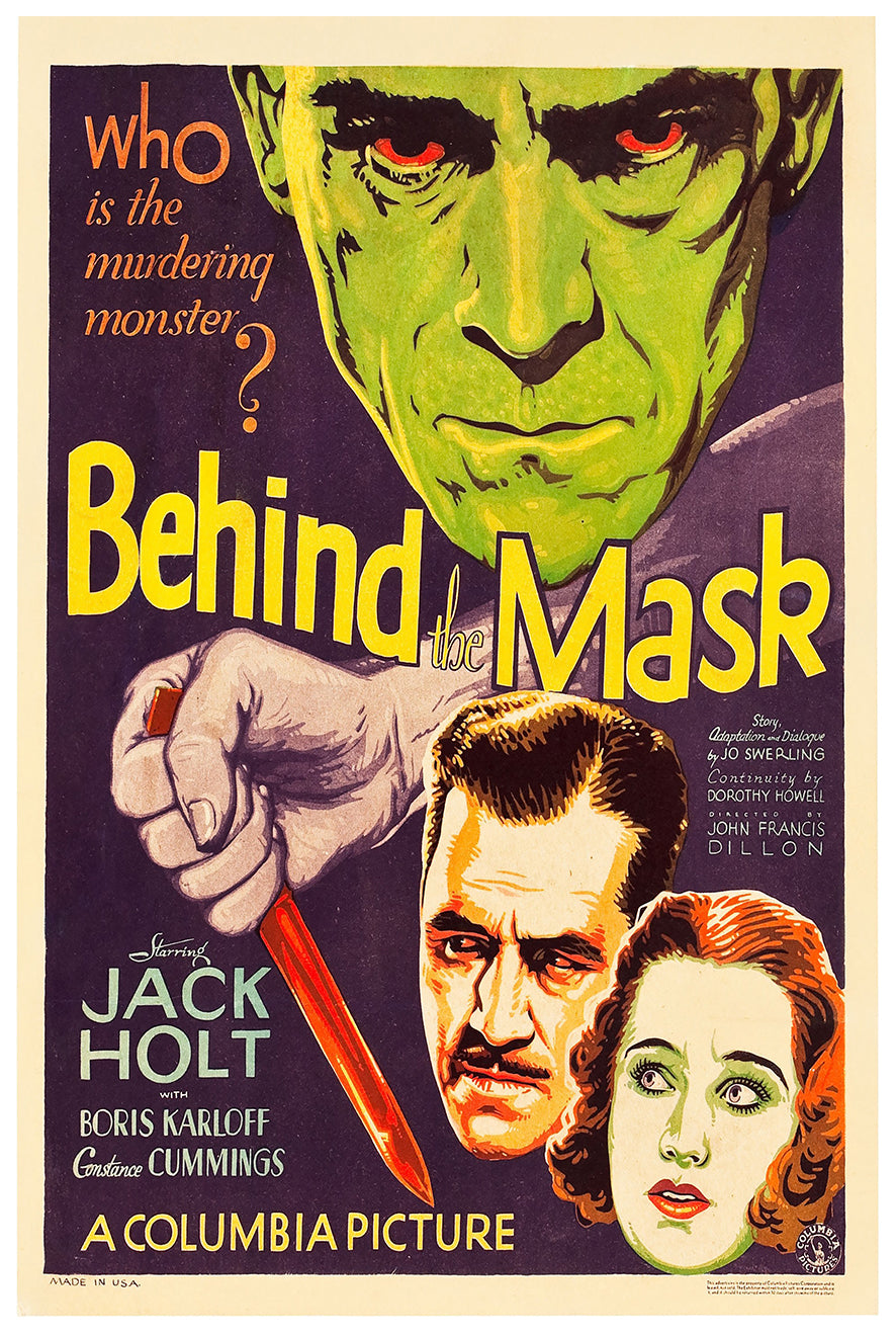 Behind the Mask 1932 - US - v1 - Classic Movie Poster