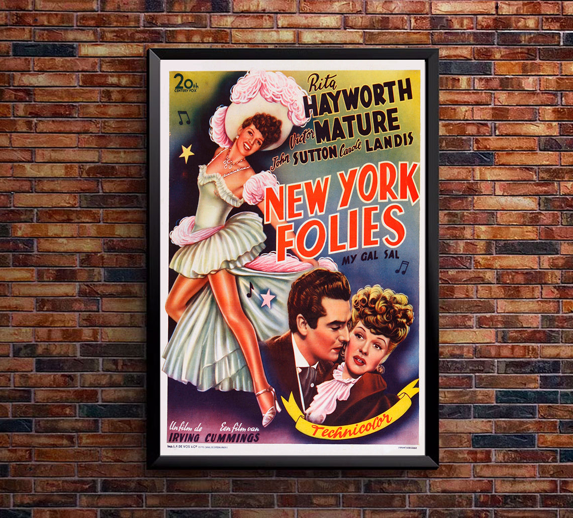 My Gal Sal 1942 - Rita Hayworth - Belgium - Classic Movie Poster