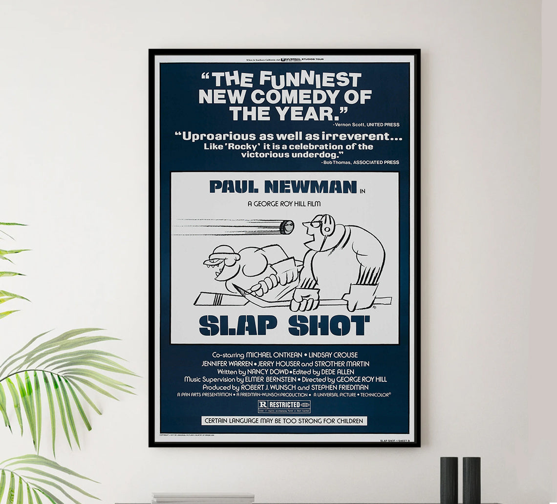 Slap Shot 1977 - Paul Newman - US (2) - Classic Movie Poster