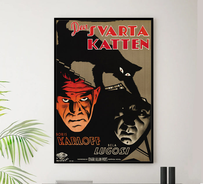 The Black Cat 1934 - Sweden - v1 - Classic Movie Poster