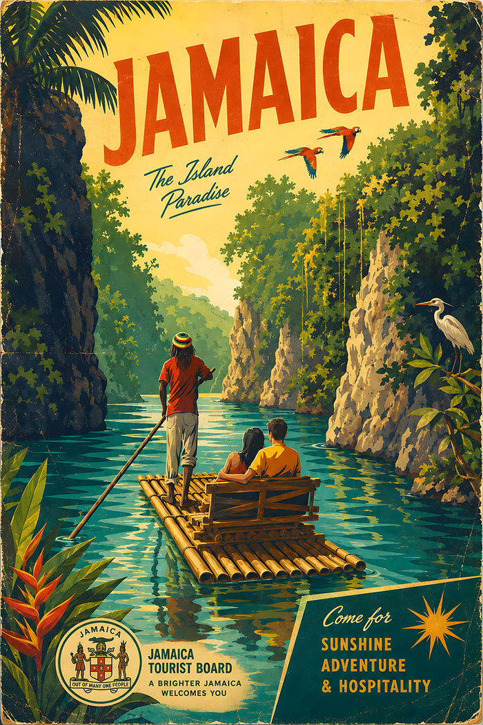 Jamaica - Tourism - v1 - Vintage Travel Poster