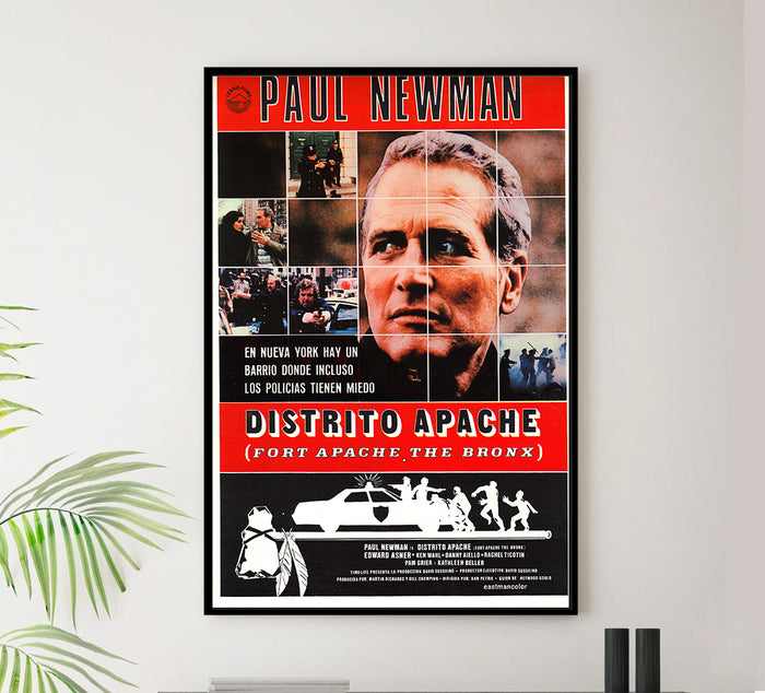Fort Apache the Bronx 1981 - Paul Newman - Spain - Classic Movie Poster