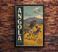Africa - Angola - Vintage Travel Poster - Tourism and Government