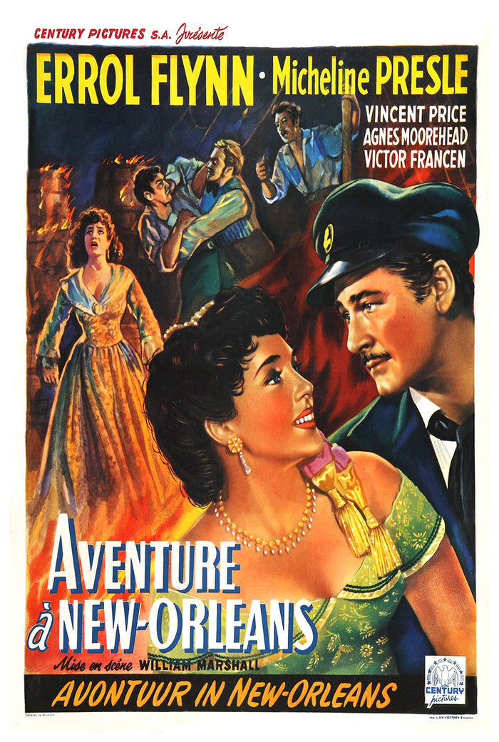 Adventures of Captain Fabian 1951 - Belgium - v1 - Classic Movie Poster