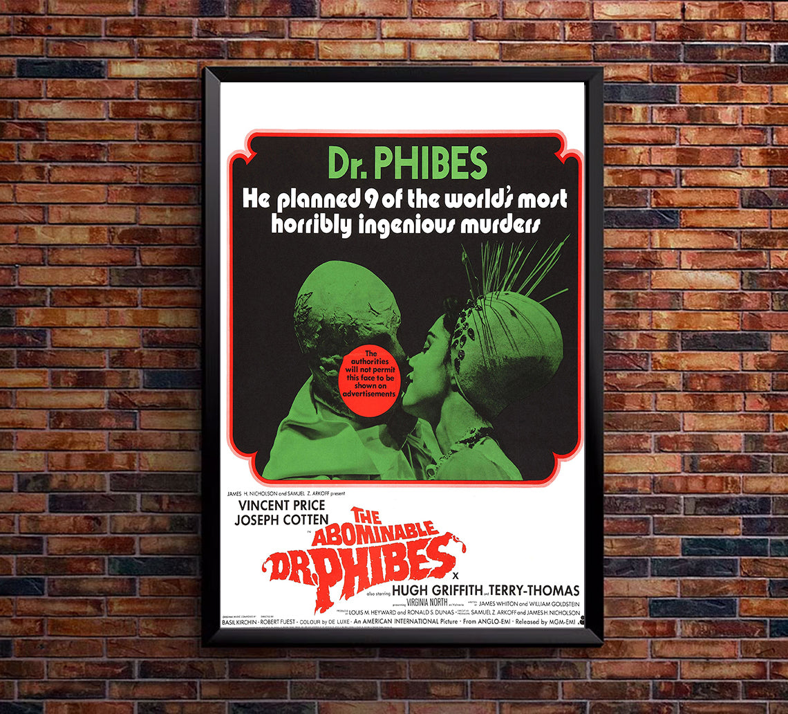 The Abominable Dr. Phibes 1971 - United Kingdom - v1 - Classic Movie Poster
