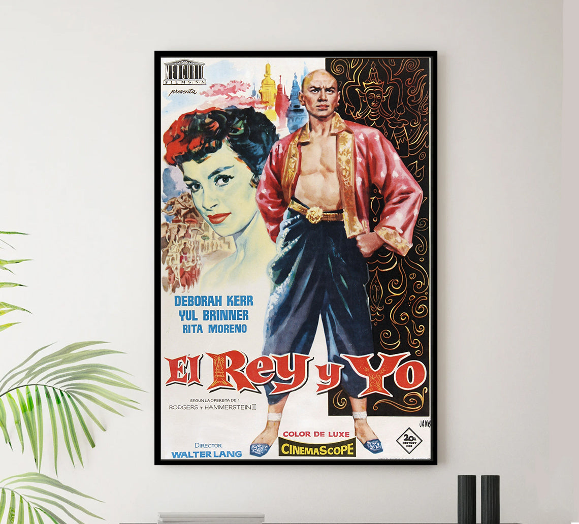 The King and I 1956 - Spain - v1 - Classsic Movie Poster