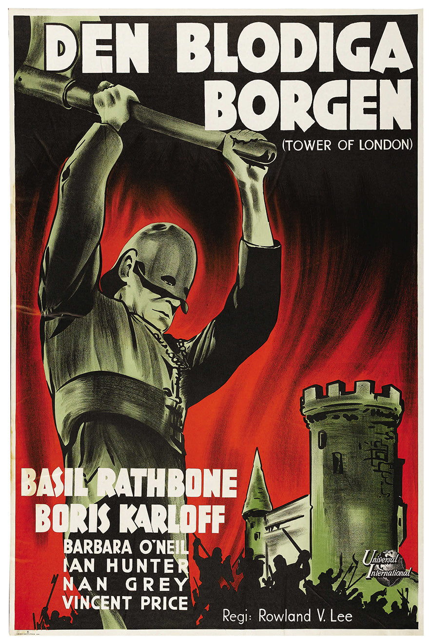 Tower of London 1939 - Sweden - v1 - Classic Movie Poster