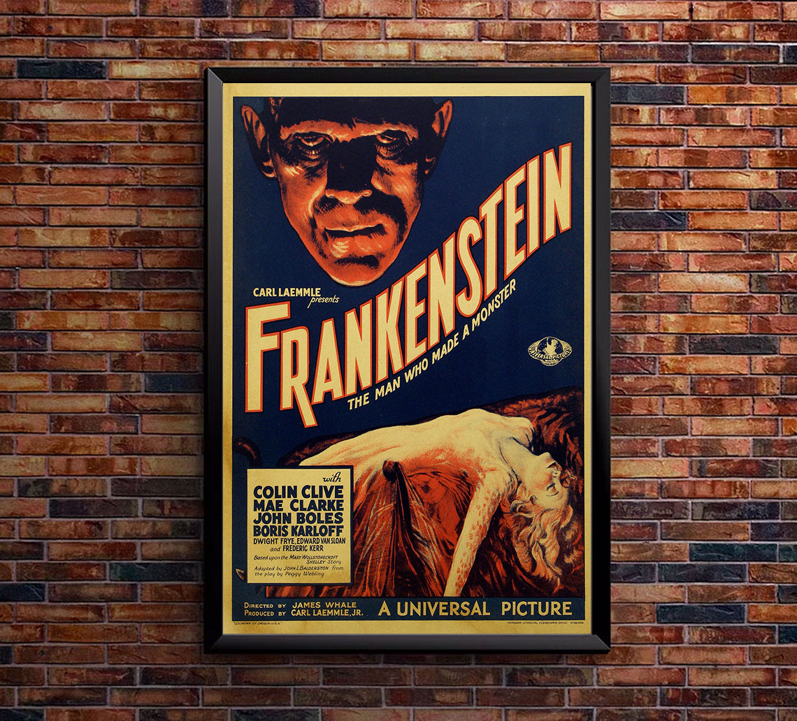 Frankenstein 1931 - US - v1 - Classic Movie Poster