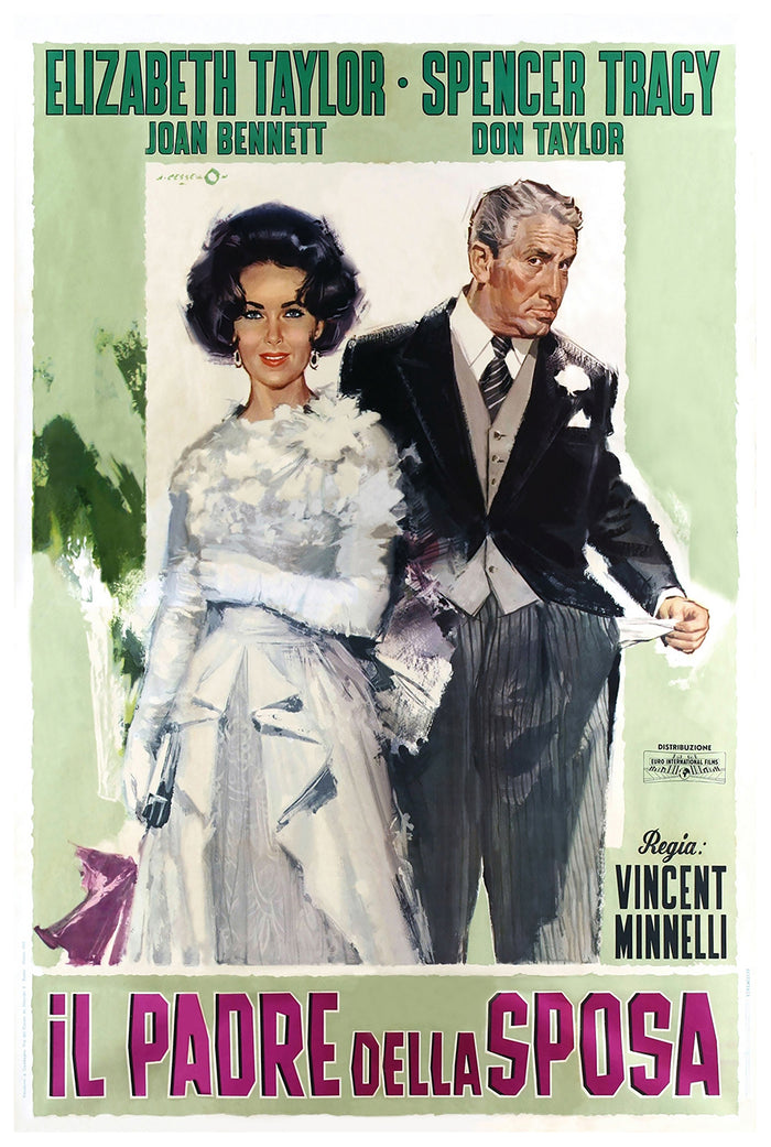 Father of the Bride 1950 - Italy - v1 - Classic Movie Poster