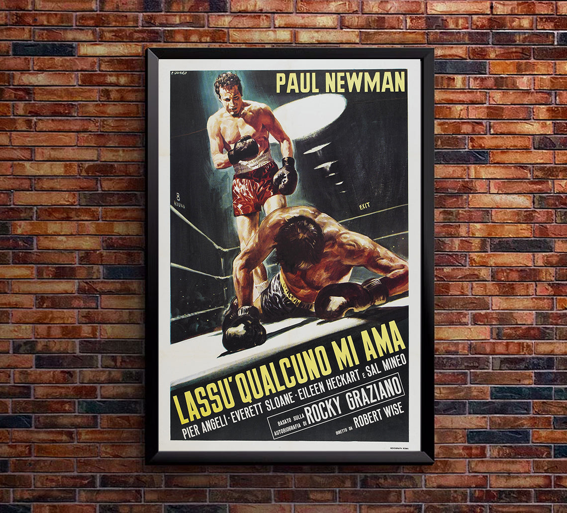 Somebody Up There Likes Me 1956 - Paul Newman - Italy (2) - Classic Movie Poster