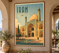 Iran - Tourism - v1 - Vintage Travel Poster