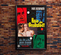 The Hustler 1961 - Paul Newman - Germany - Classic Movie Poster