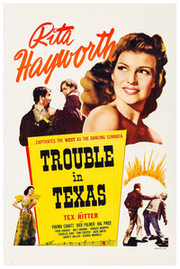 Trouble in Texas 1937 - Rita Hayworth - US - Classic Movie Poster