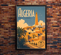 Algeria - Tourism - v1 - Vintage Travel Poster